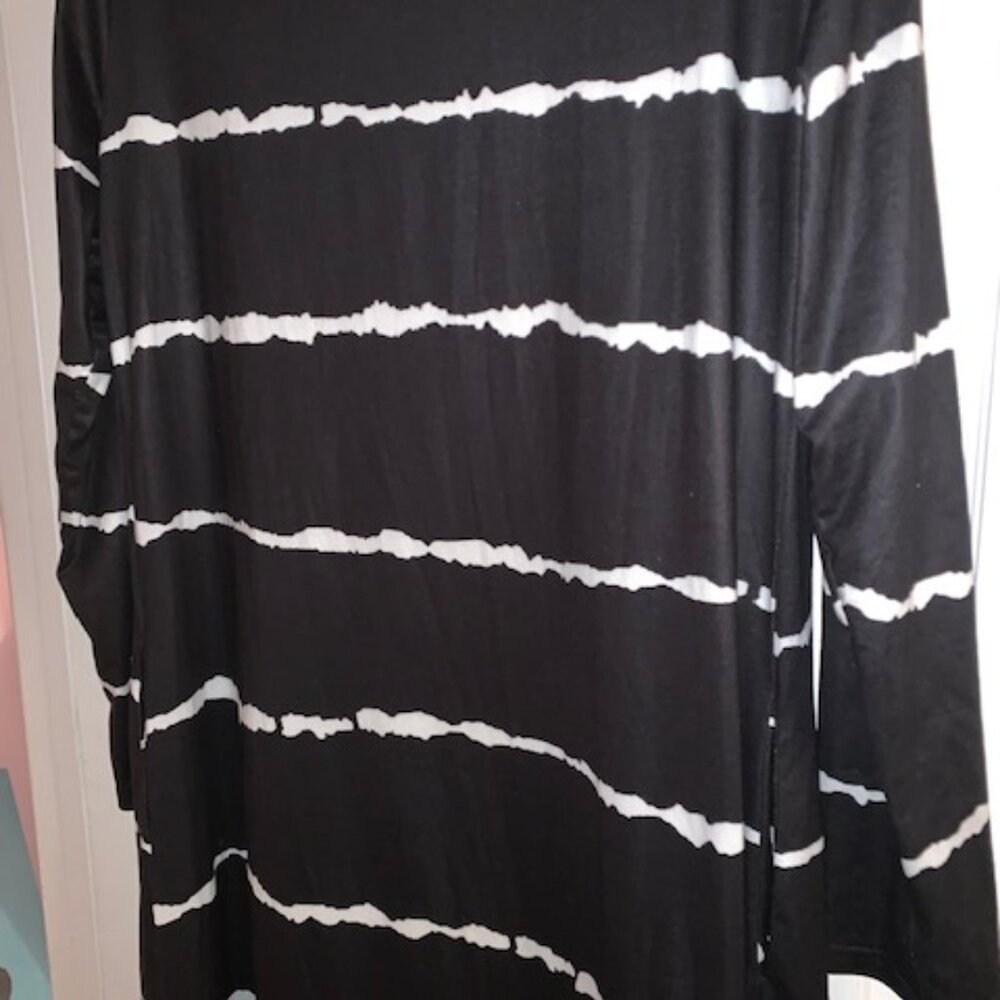Women's Stripe/Long Cardigan/Tunic - Picture 4 of 4